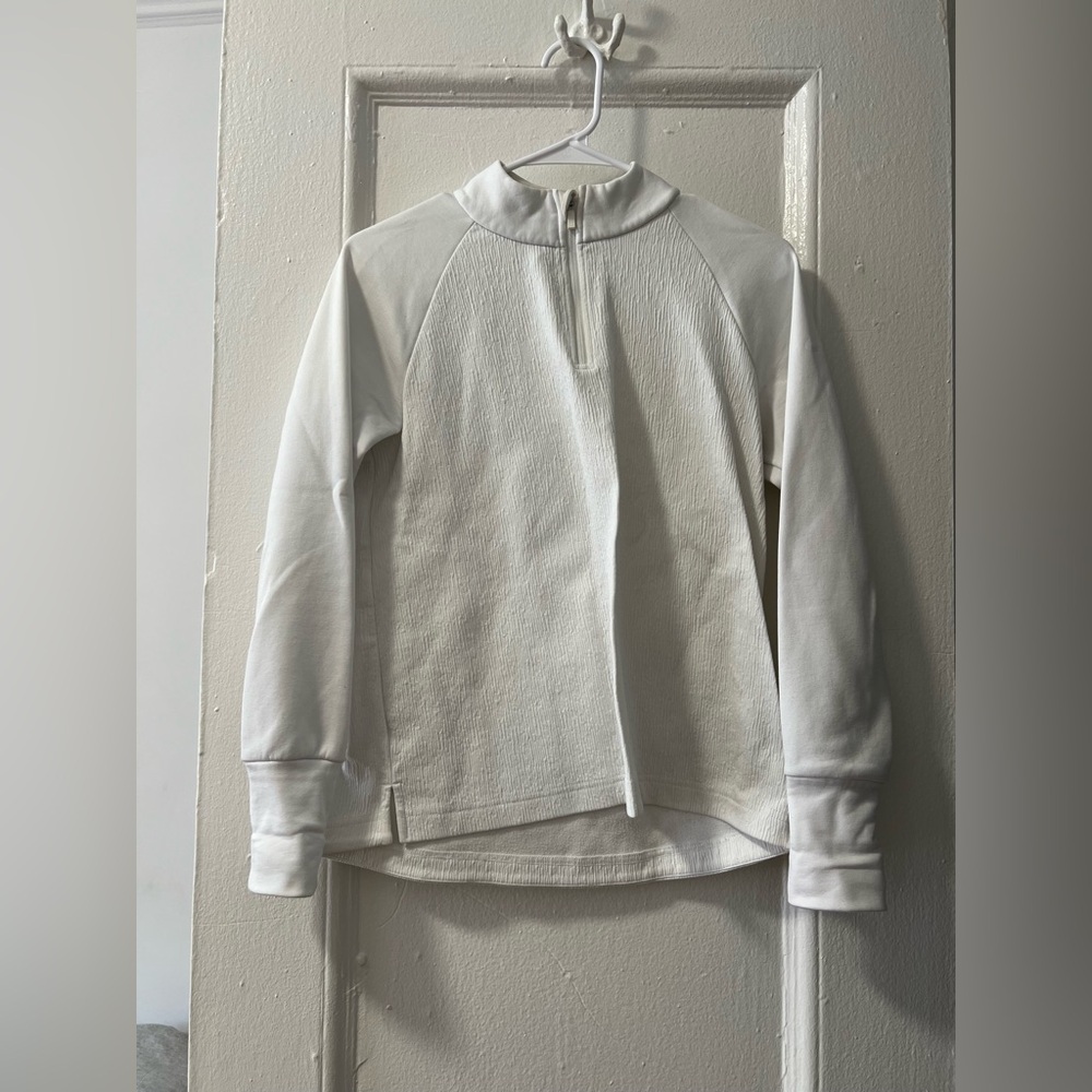 Nike Golf White Quarter-Zip Pullover